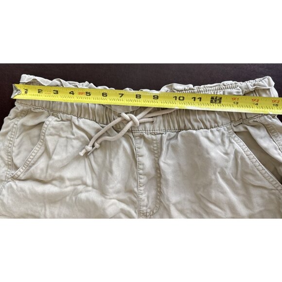 Loft Womens Beige Casual Drawstring Shorts Elastic Waist M - Picture 6 of 7